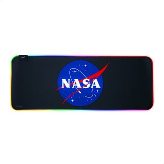 Foto 1 | Mousepad Gamer NASA NS-GMSX5 color Negro Retro LED RGB Antiderrames 14 Modos de Iluminación 7 Colores