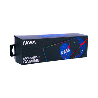 Foto 6 | Mousepad Gamer NASA NS-GMSX5 color Negro Retro LED RGB Antiderrames 14 Modos de Iluminación 7 Colores