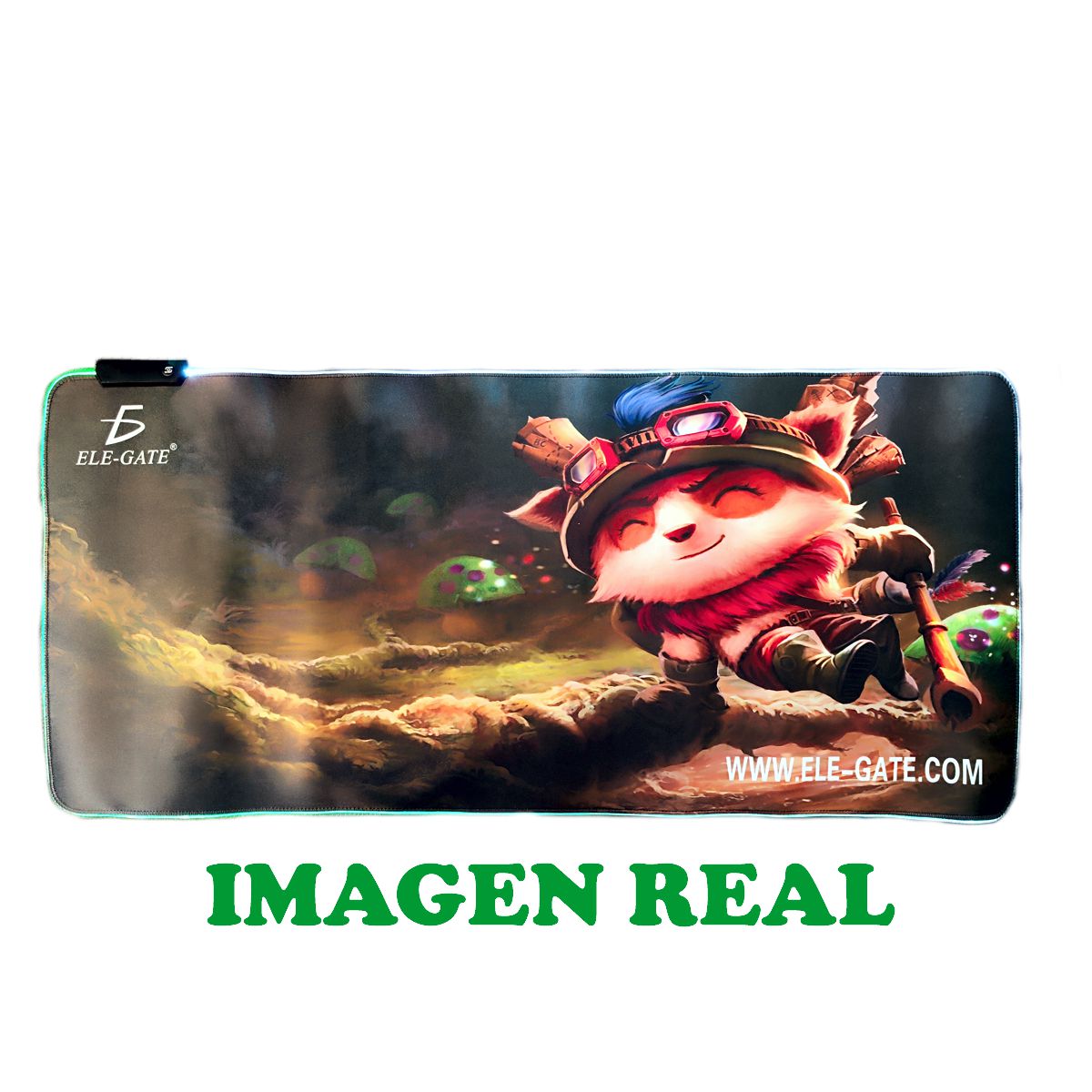 Foto 3 pulgar | Mousepad Tapete Antiderrames Gamer Rgb Elegate Sm05