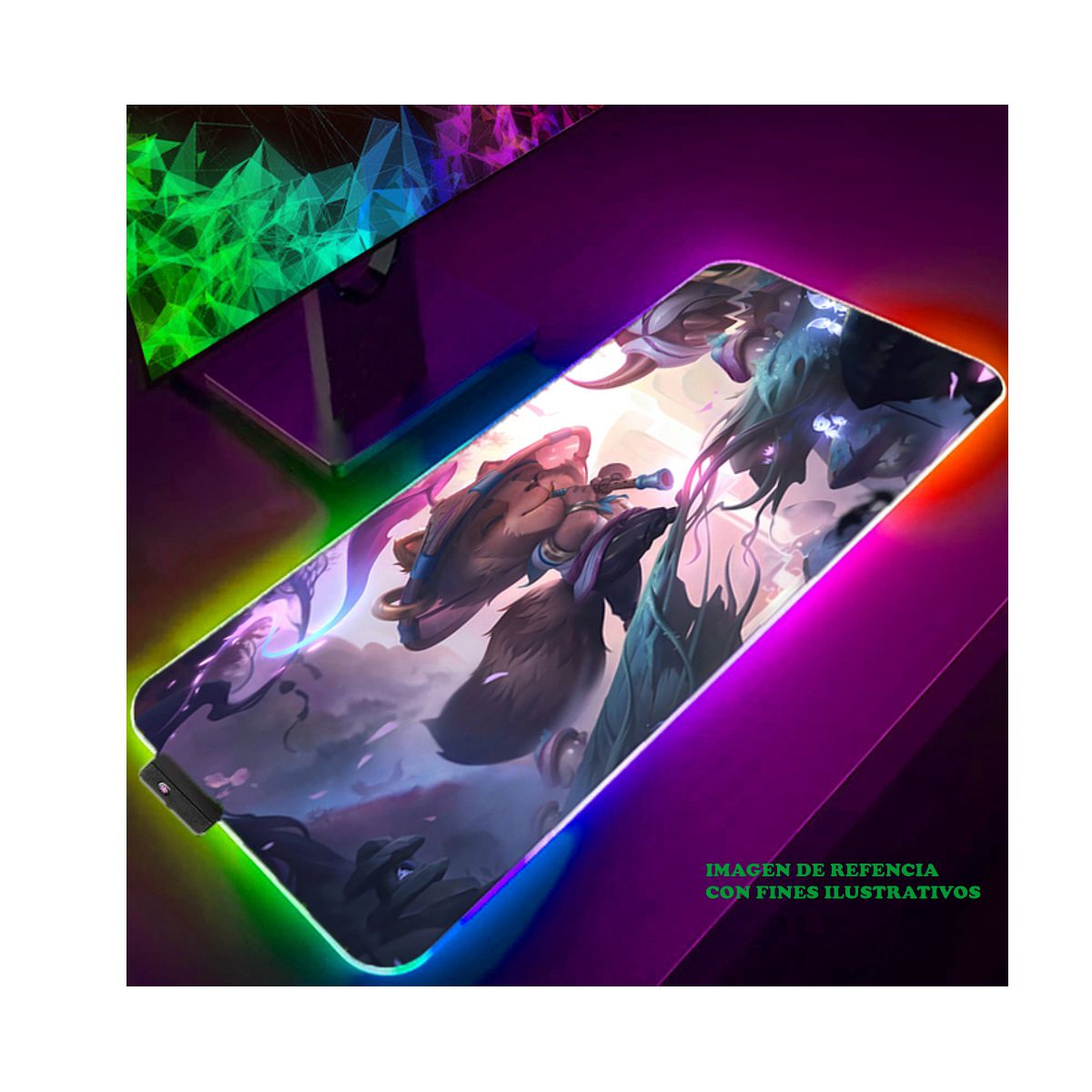Foto 4 pulgar | Mousepad Tapete Antiderrames Gamer Rgb Elegate Sm05