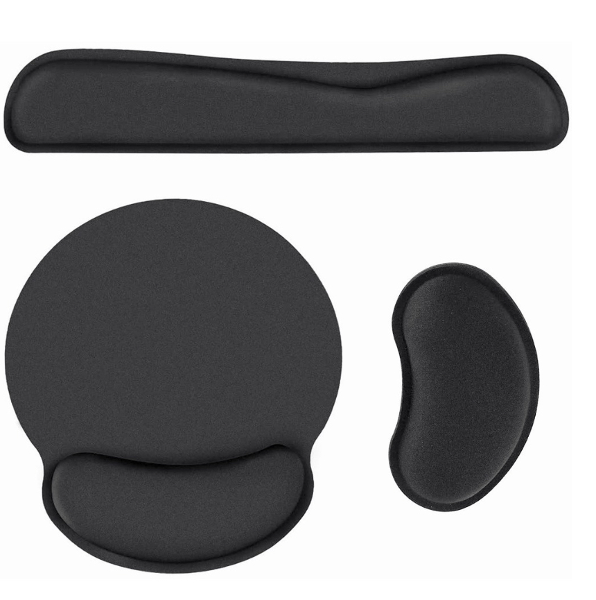 Foto 2 pulgar | Mouse Pad Teclado Ratón Reposamuñecas 3 Piezas