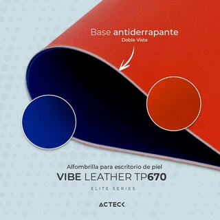 Foto 4 | Mouse Pad Acteck Ac-934527 color Azul Vibe Leather Tp670 Antideslizante Doble Vista