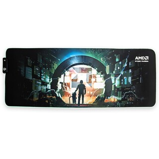 Foto 1 | Mousepad Gaming Amd Royal Rtmp200 Rgb Xl Negro