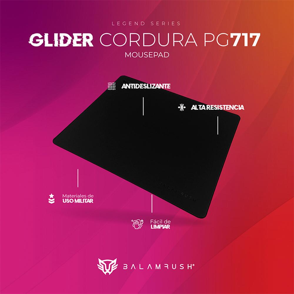 Foto 6 pulgar | Mouse Pad Gamer Balam Rush Glider Cordura Pg717 Mediano Br-937474 Color Negro