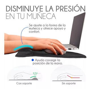 Foto 4 | Mouse Pad Ergonómico Eo Safe Imports ESI-10048 Negro de Gel Antideslizante con Reposamuñeca