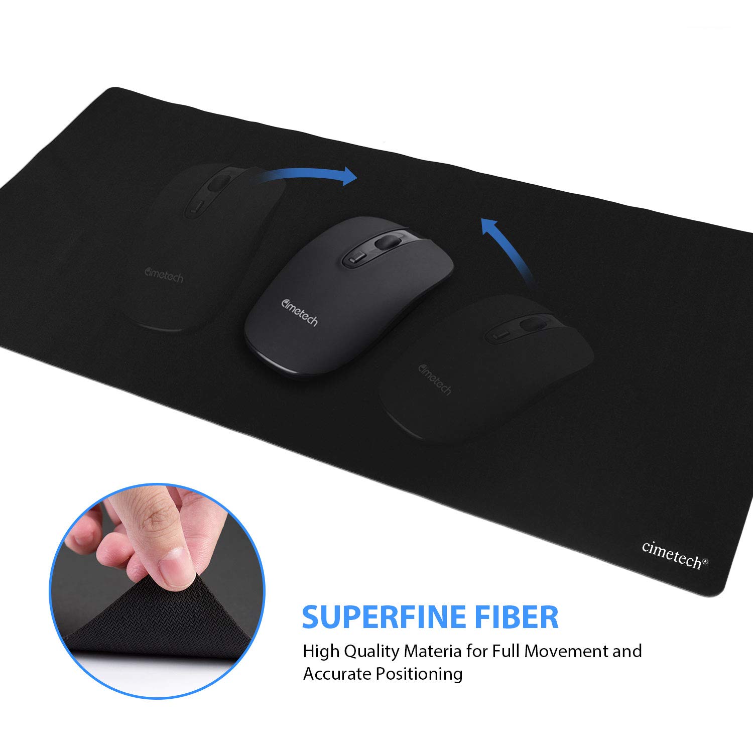 Foto 6 pulgar | Venta Internacional - Alfombrilla De Ratón Para Juegos Cimetech Xxl De Fibra Superfina Impermeable