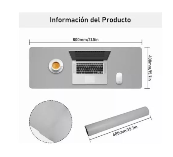 Foto 3 pulgar | Mouse Pad De Oficina, Gris