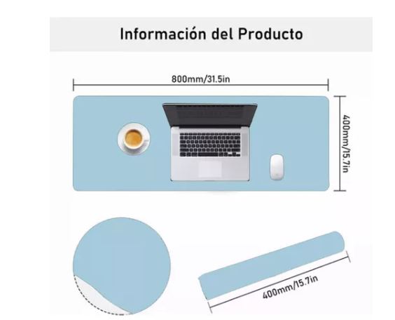 Foto 3 pulgar | Mouse Pad De Oficina, Azul