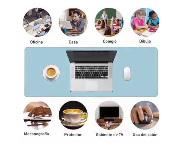 Foto 4 pulgar | Mouse Pad De Oficina, Azul