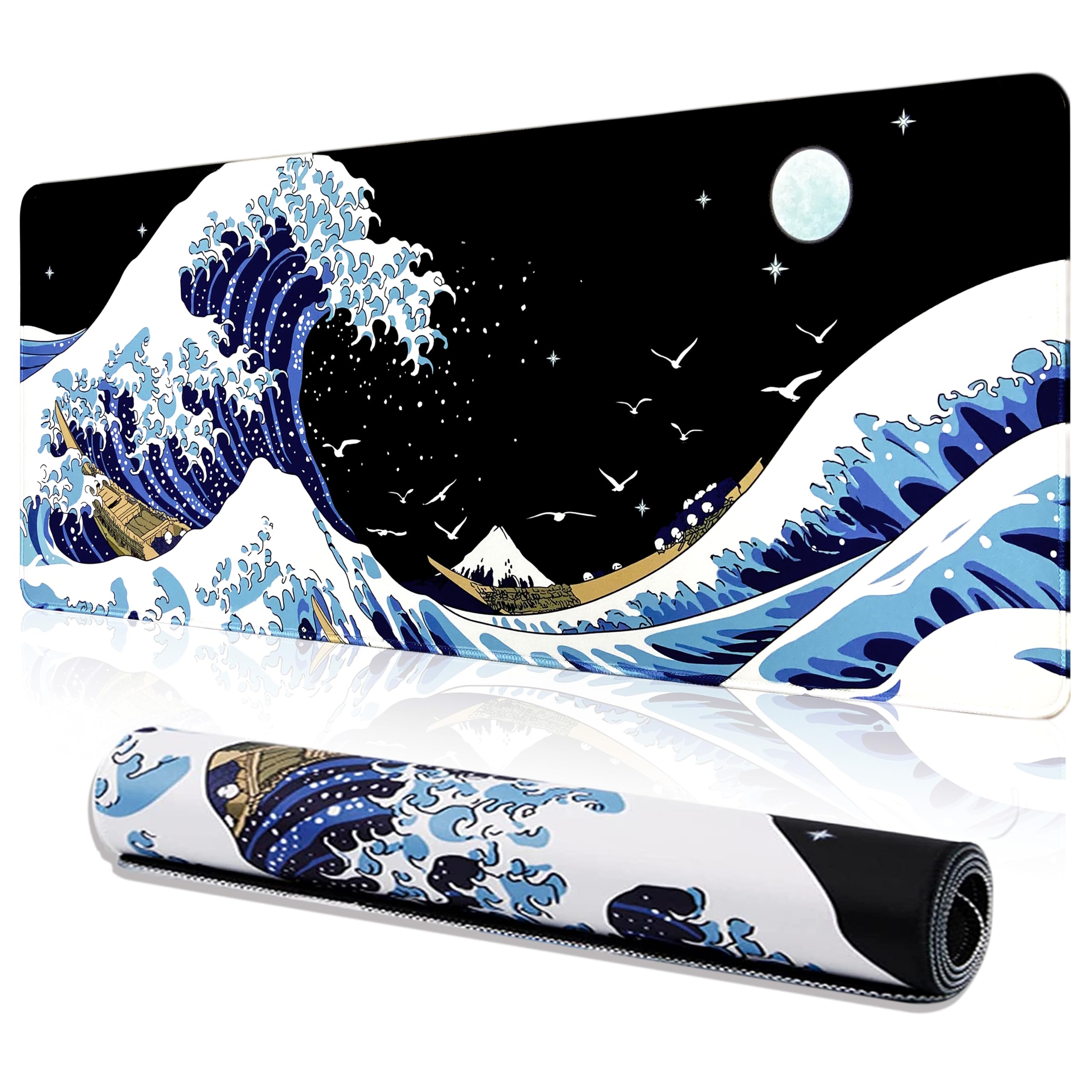 Foto 2 pulgar | Alfombrilla de Ratón Mewoocue Kanagawa Surfing Sea Wave - Venta Internacional