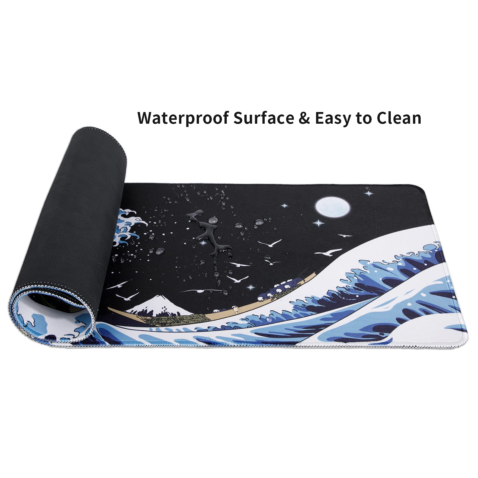 Foto 5 pulgar | Alfombrilla de Ratón Mewoocue Kanagawa Surfing Sea Wave - Venta Internacional