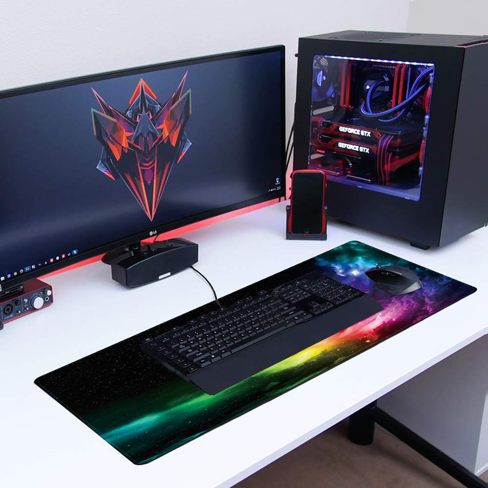 Foto 4 pulgar | Alfombrilla de Ratón Benvo Extended Gaming de 90 x 40 cm con Base Antideslizante - Venta Internacional