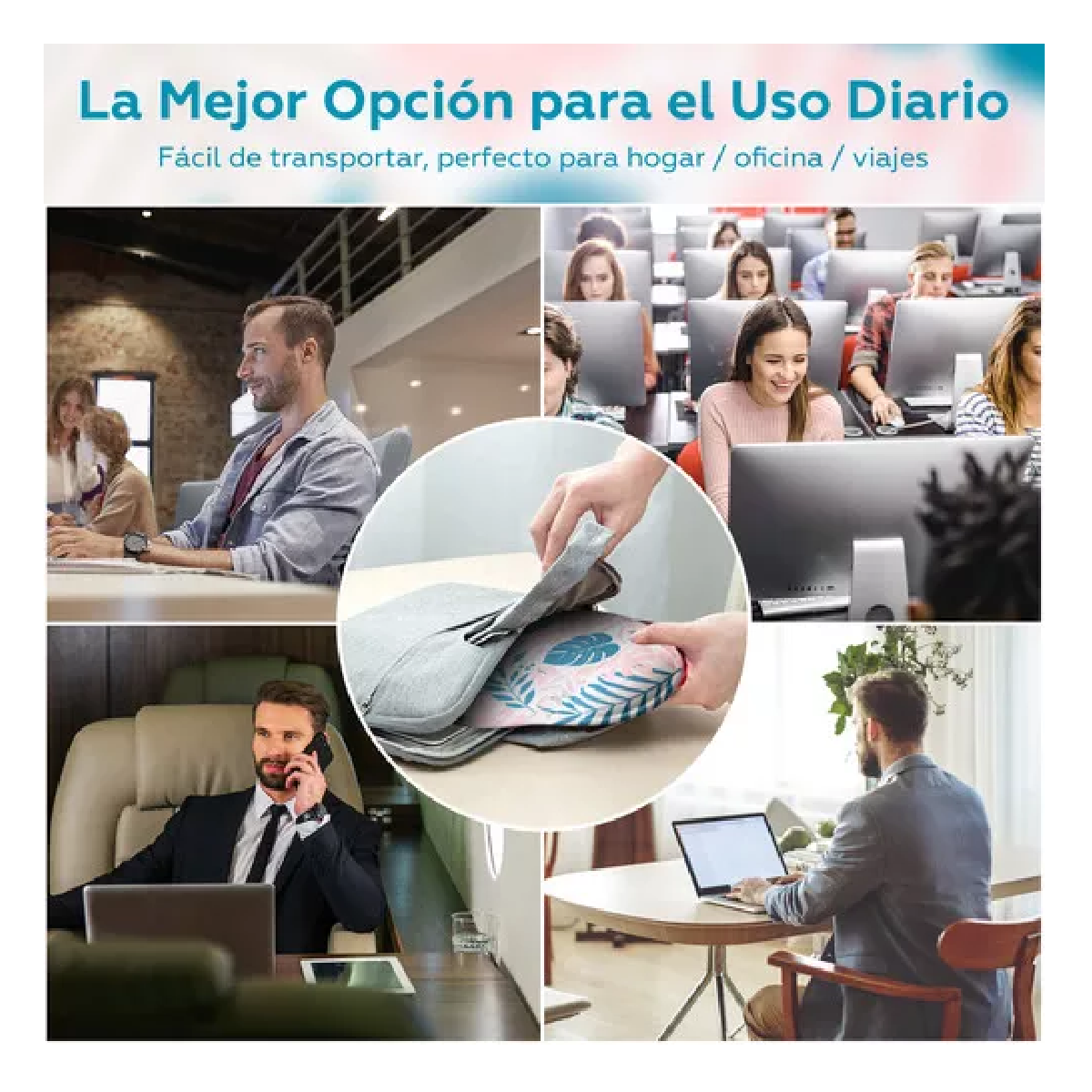 Foto 3 | Mouse Pad Belug Ergonómico con Soporte Rosa