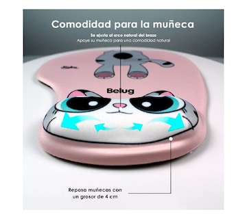 Foto 2 | Tapete para Mouse Belug de Gel Ergonómico
