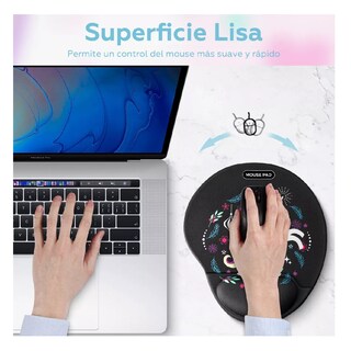 Foto 3 | Mouse Pad Belug Ergonómico color Negro y Pintura Unicornio
