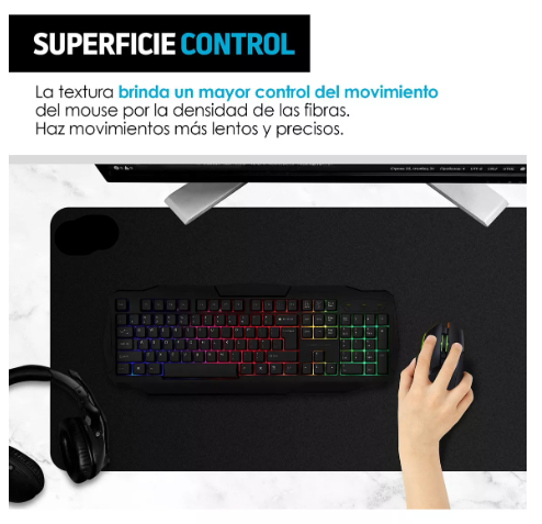 Foto 5 pulgar | Mouse Pad Gamer Wünd  Profesional Extragrande Para Teclado Y Mouse (80 Cm X 40 Cm)