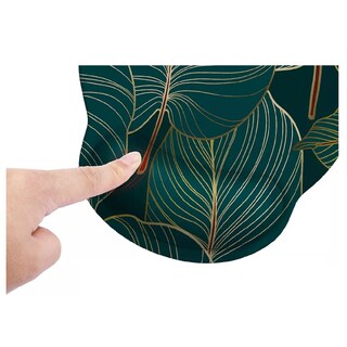Foto 4 | Tapete Ergonomico Para Raton De Gel Silicon Antideslizante Verde Hojas