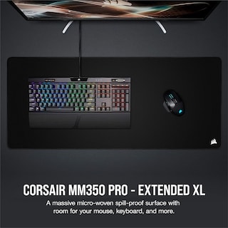 Foto 7 | Mousepad Corsair Mm350 Pro Premium Spill-proof Cloth Xl Gaming Ch-9413770-ww