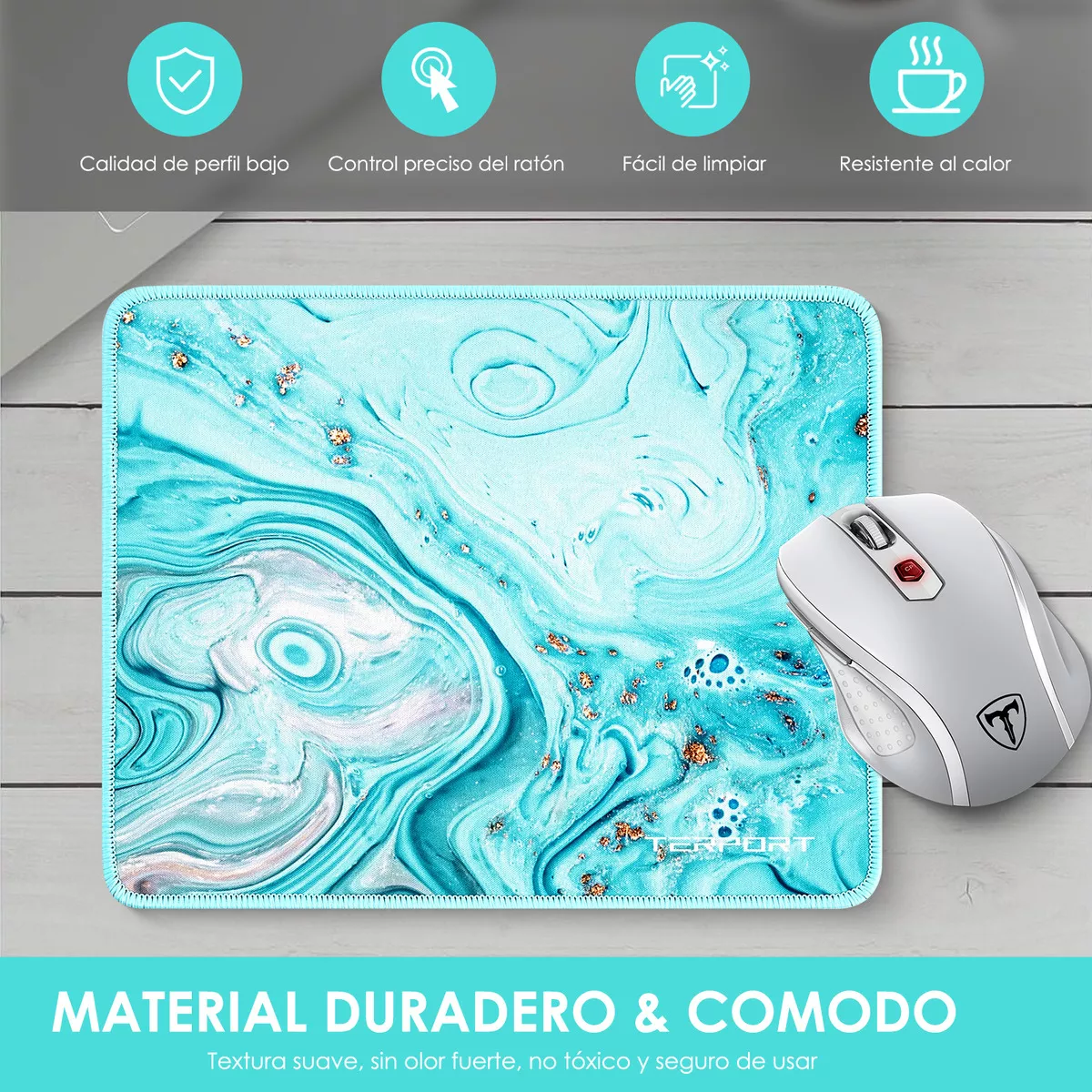 Foto 4 pulgar | 3 Piezas Mouse Pads Con Bordes Reforzados 25x21cm Eo Safe Imports Esi-16529 Multicolor