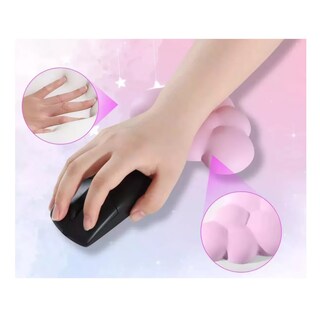 Foto 5 | Teclado Almohadilla Para Reposamuñecas Y Mouse Soporte Rosa