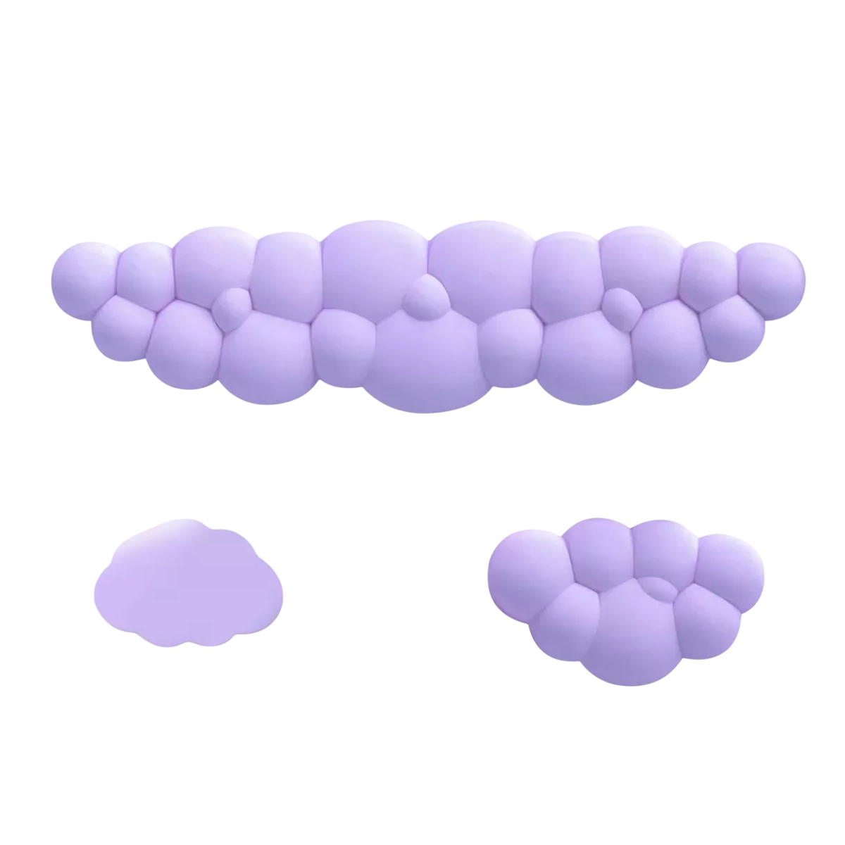 Teclado Almohadilla Para Reposamuñecas Y Mouse Soporte Lila