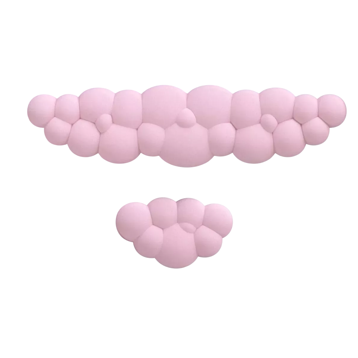 Teclado Almohadilla Para Reposamuñecas Y Mouse Soporte Rosa