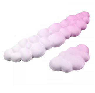 Foto 1 | Reposamuñecas Teclado Y Mouse Soporte Para Almohadilla Set*2 Rosa Blanco