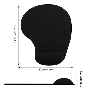 Foto 2 | Mousepad Mouse Pad Ergonomico Con Soporte Muñeca 2 Pcs Eo Safe Imports Esi-18308 Negro