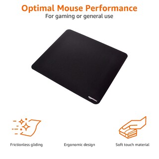 Foto 3 | Mouse Pad Amazon Basics Negro-Venta Internacional