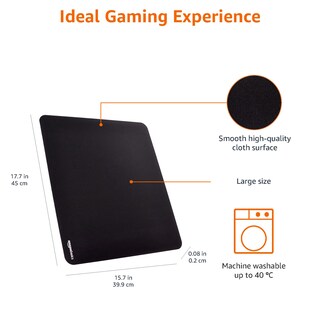 Foto 5 | Mouse Pad Amazon Basics Negro-Venta Internacional