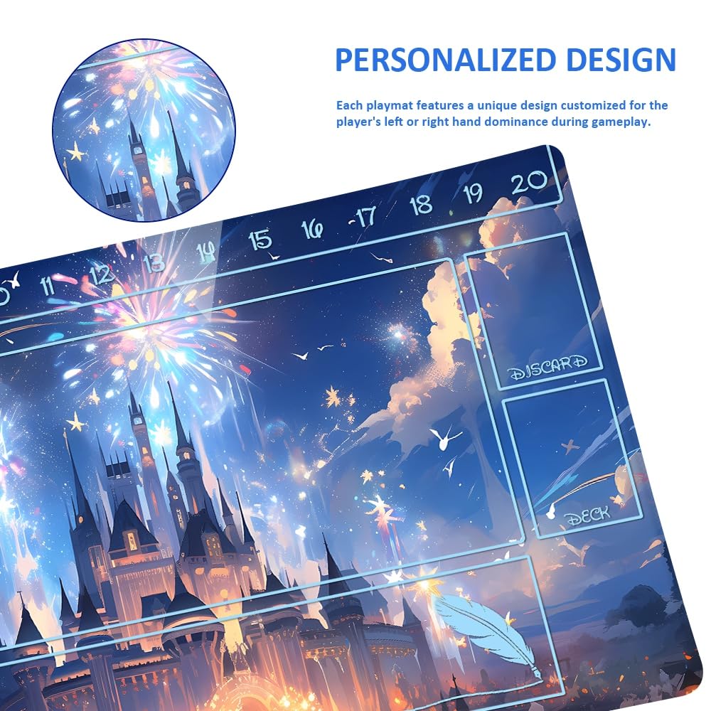 Foto 5 pulgar | Alfombrilla Playmat Lorcana Para Videojuegos, 60 X 35 Cm, Con Goma Antideslizante Y Bolsa - Venta Internacional.