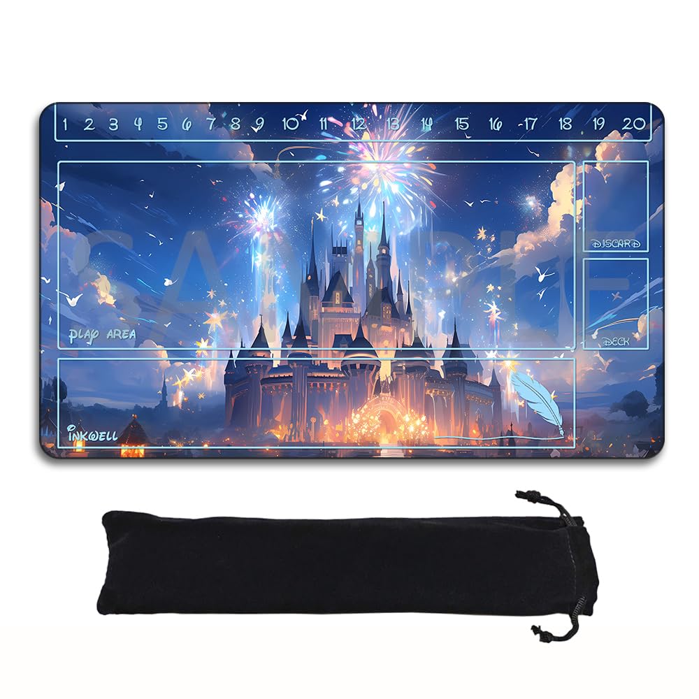 Foto 2 pulgar | Alfombrilla Playmat Lorcana Para Videojuegos, 60 X 35 Cm, Con Goma Antideslizante Y Bolsa - Venta Internacional.