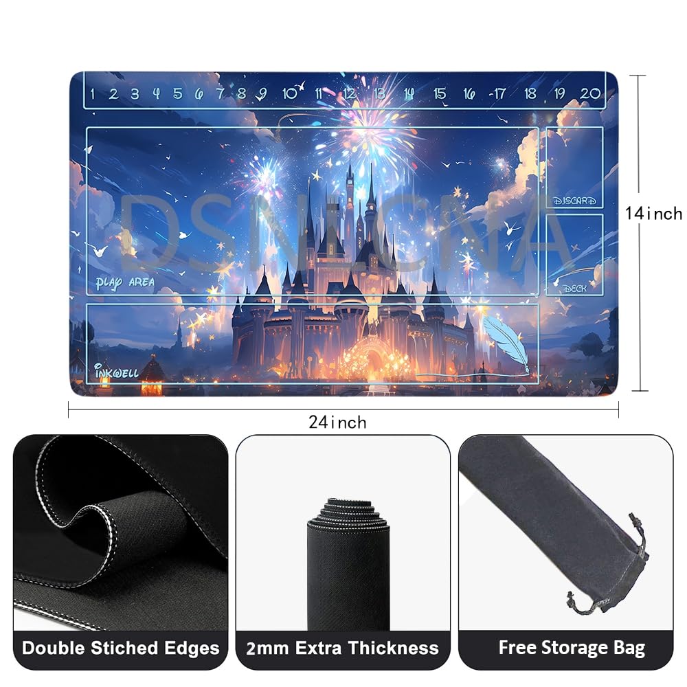 Foto 4 pulgar | Alfombrilla Playmat Lorcana Para Videojuegos, 60 X 35 Cm, Con Goma Antideslizante Y Bolsa - Venta Internacional.