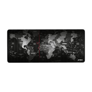 Foto 1 | Mousepad Acteck Vibe Flow World Mt494w Tela + Goma 80x35cm Diseño Mundo Advanced Negro Ac-941037