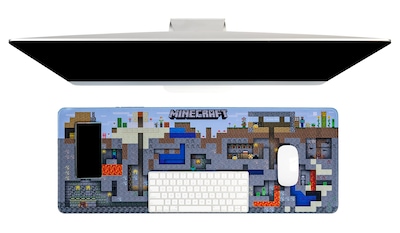 Foto 1 | Alfombrilla De Ratón Para Juegos Paladone Minecraft Mining World Large - Venta Internacional.
