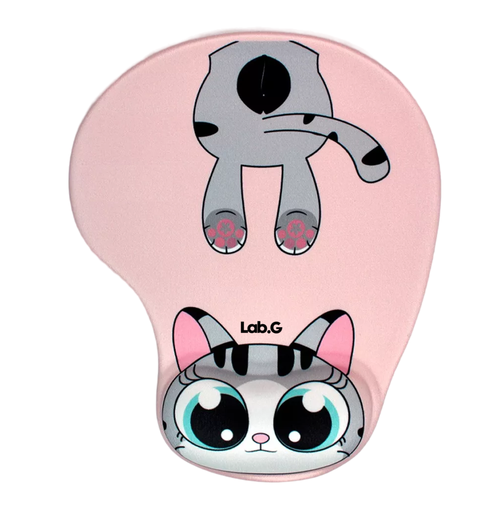 Foto 2 pulgar | Tapete Para Raton De Gel Ergonomico Caricaturas Gatos Kawaii Color Gatita