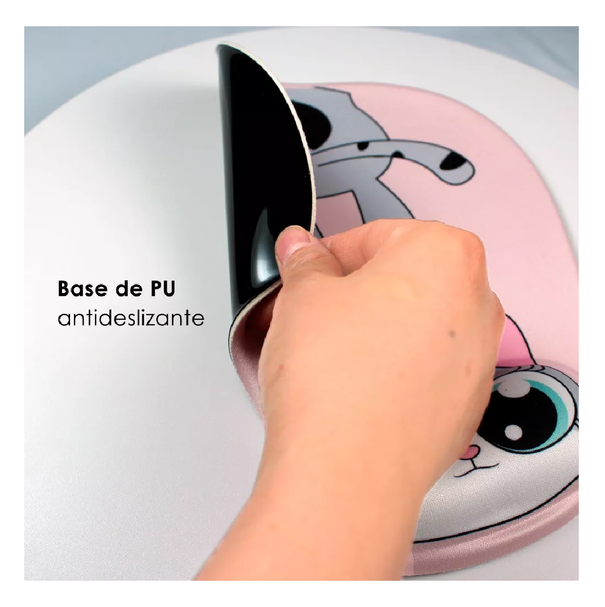 Foto 5 pulgar | Tapete Para Raton De Gel Ergonomico Caricaturas Gatos Kawaii Color Gatita