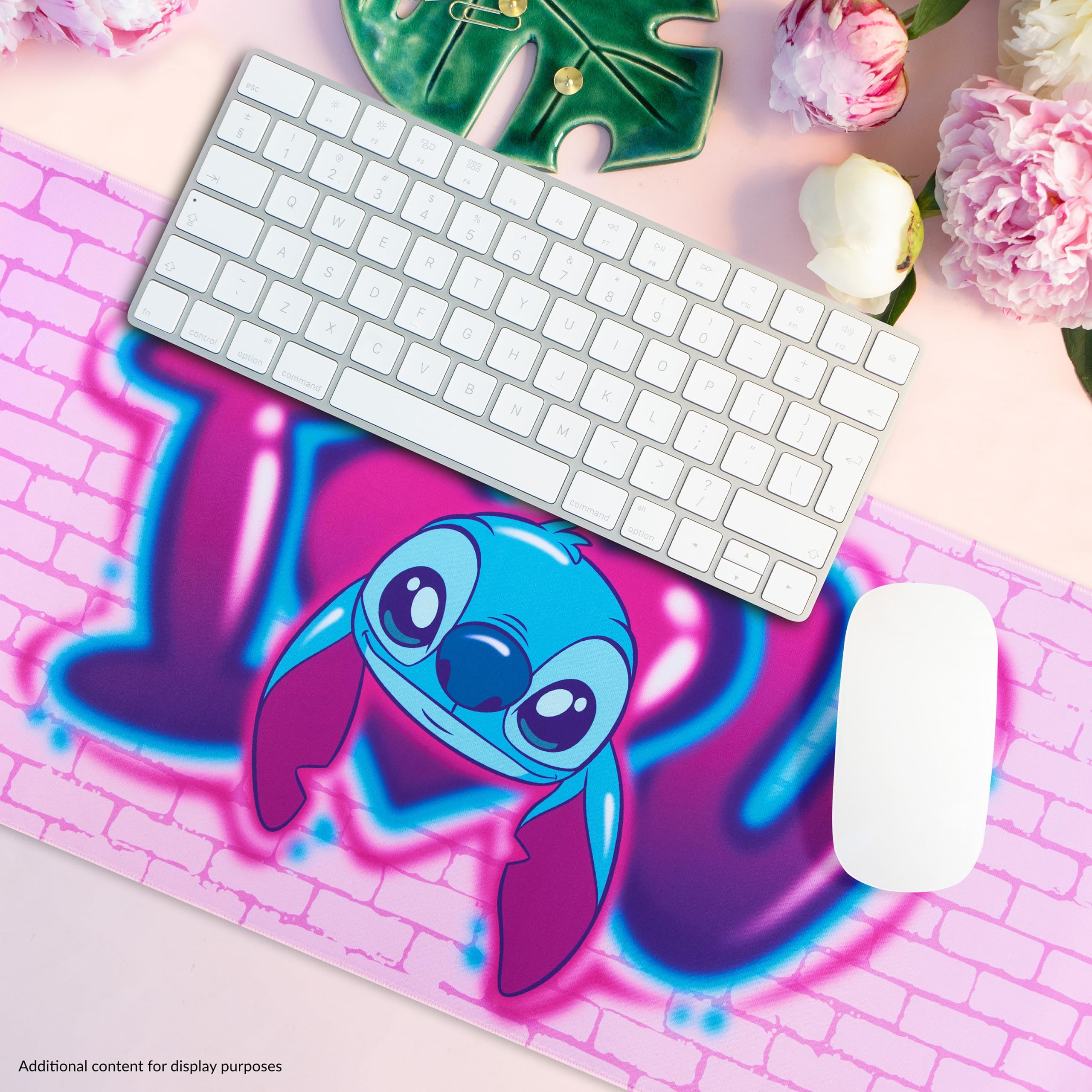 Foto 2 | Alfombrilla De Escritorio Disney Stitch, Tamaño Grande, 80 X 36 Cm, Color Rosa - Venta Internacional.