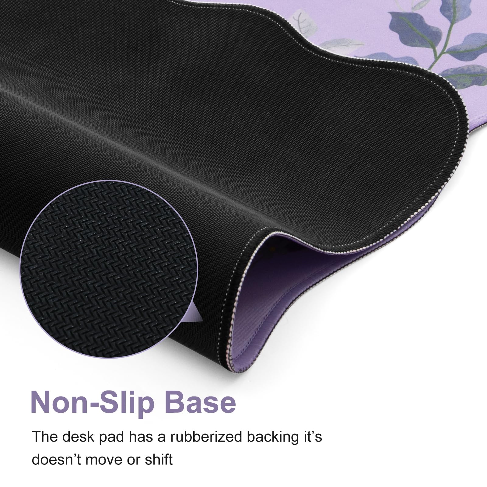 Foto 4 | Alfombrilla Icasso Para Escritorio Con Alfombrilla De Ratón, 90 X 40 Cm, Color Morado - Venta Internacional.