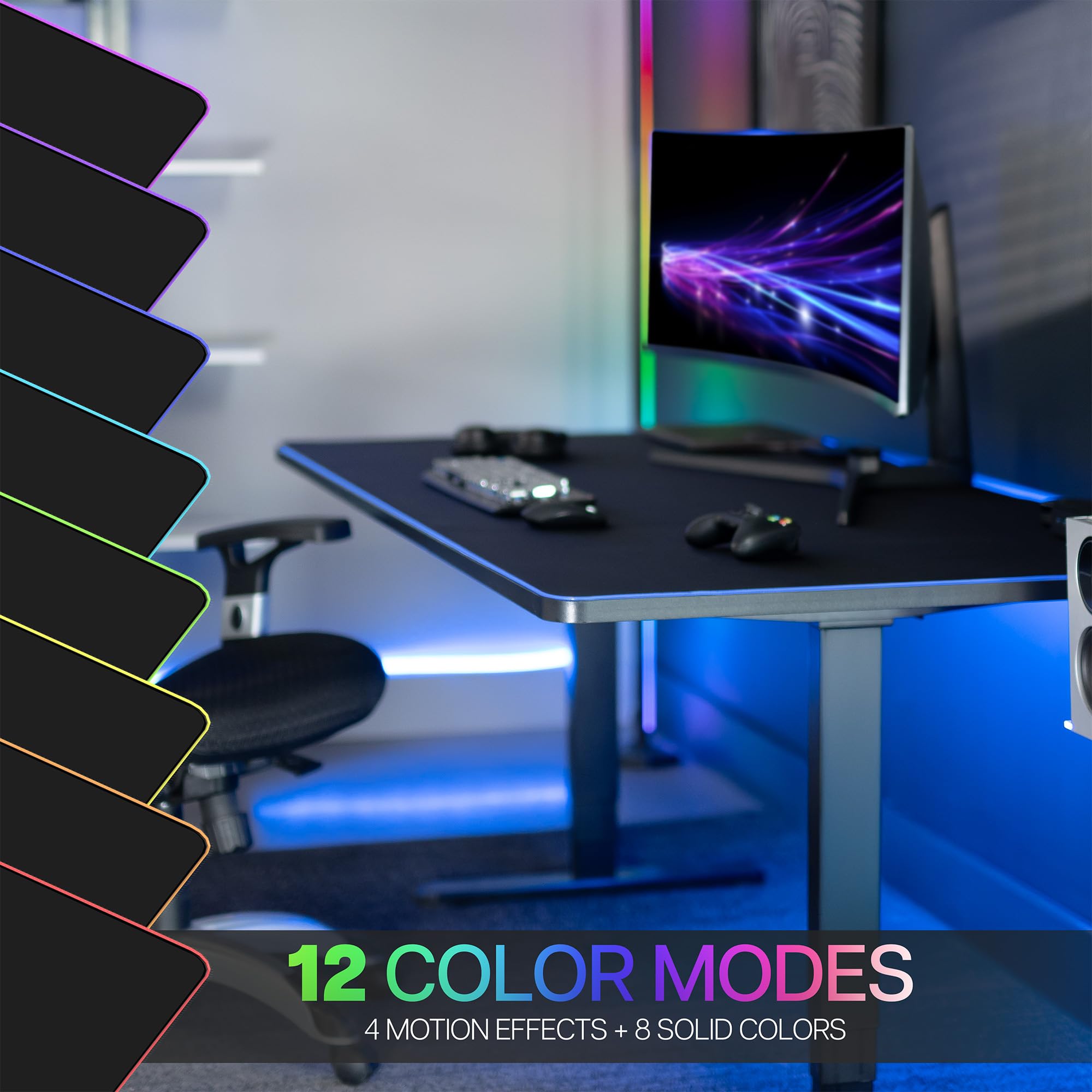 Foto 5 pulgar | Almohadilla De Escritorio Vivo Desk-pad72-36 Extra Grande De 180 X 90 Cm Con Rgb - Venta Internacional.