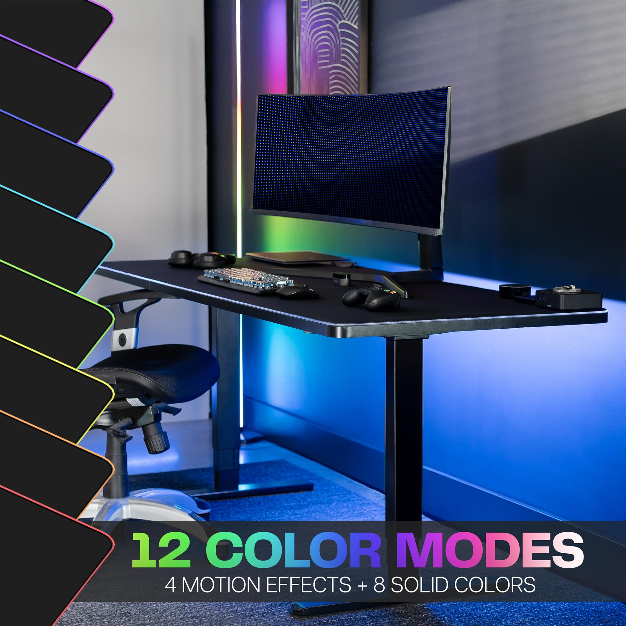 Foto 5 pulgar | Almohadilla De Escritorio Vivo Desk-pad72 Extra Grande 180 X 75 Cm Con Rgb - Venta Internacional.