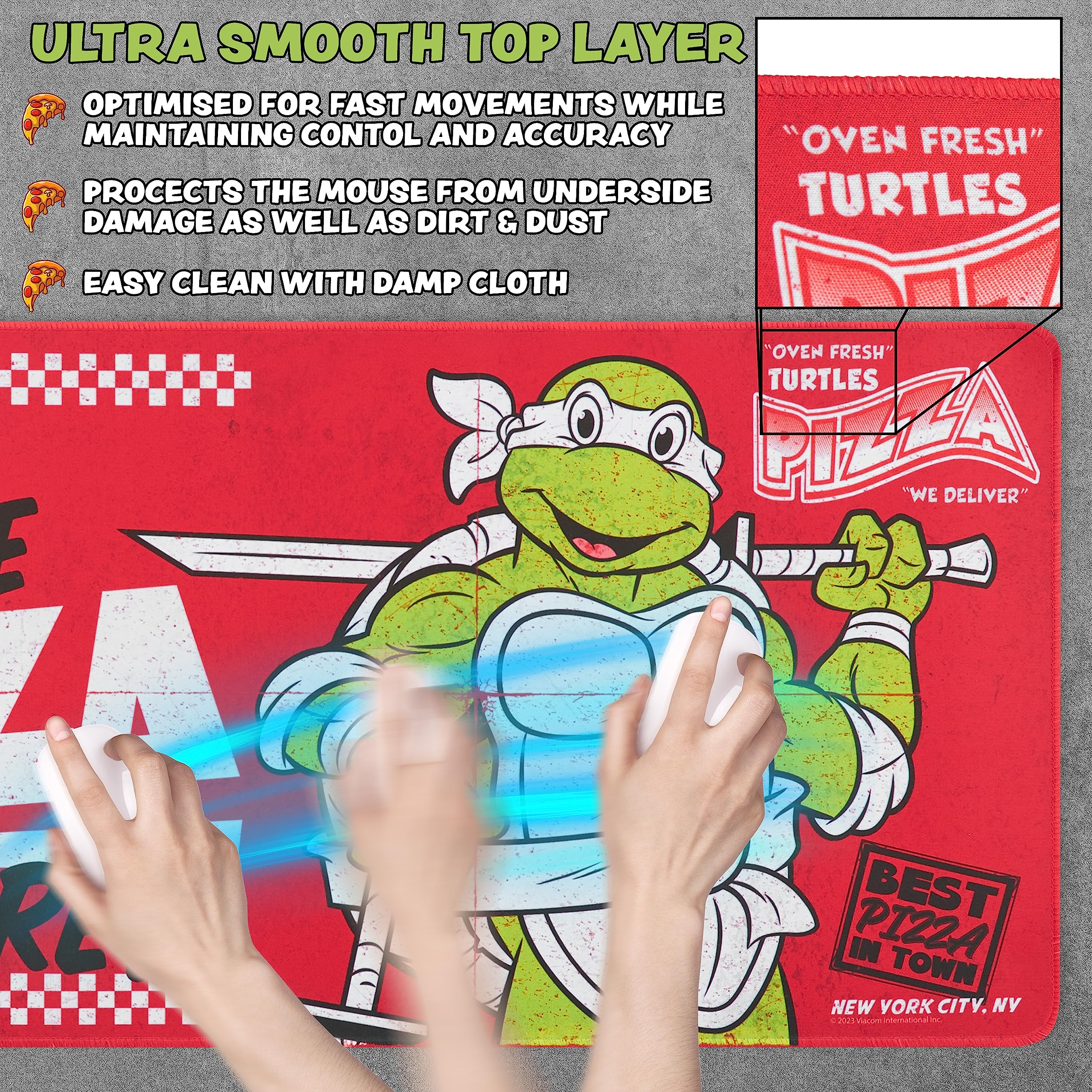 Foto 5 pulgar | Alfombrilla De Ratón Grande Para Teenage Mutant Ninja Turtles - Venta Internacional.