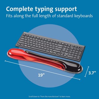 Foto 2 | Reposamuñecas Para Teclado Kensington Duo Gel Red K62398am - Venta Internacional.