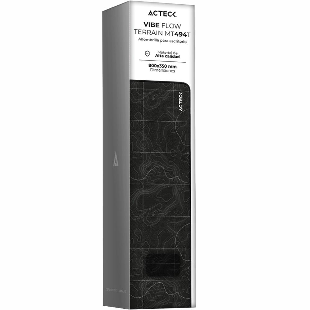 Foto 6 pulgar | Mouse Pad Acteck Vibe Flow Terrain Mt494t Diseño Curvas Negro Ac-941051