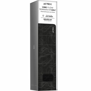Foto 5 | Mouse Pad Acteck Vibe Flow Terrain Mt494t Diseño Curvas Negro Ac-941051