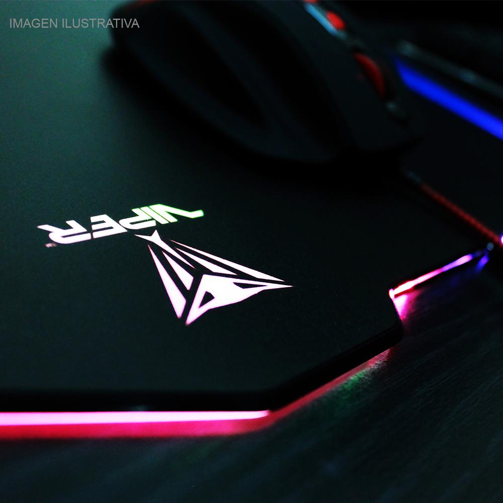 Foto 5 pulgar | Mouse Pad Patriot Viper Rgb Diseño Liso 24x35 Negro Pv160uxk