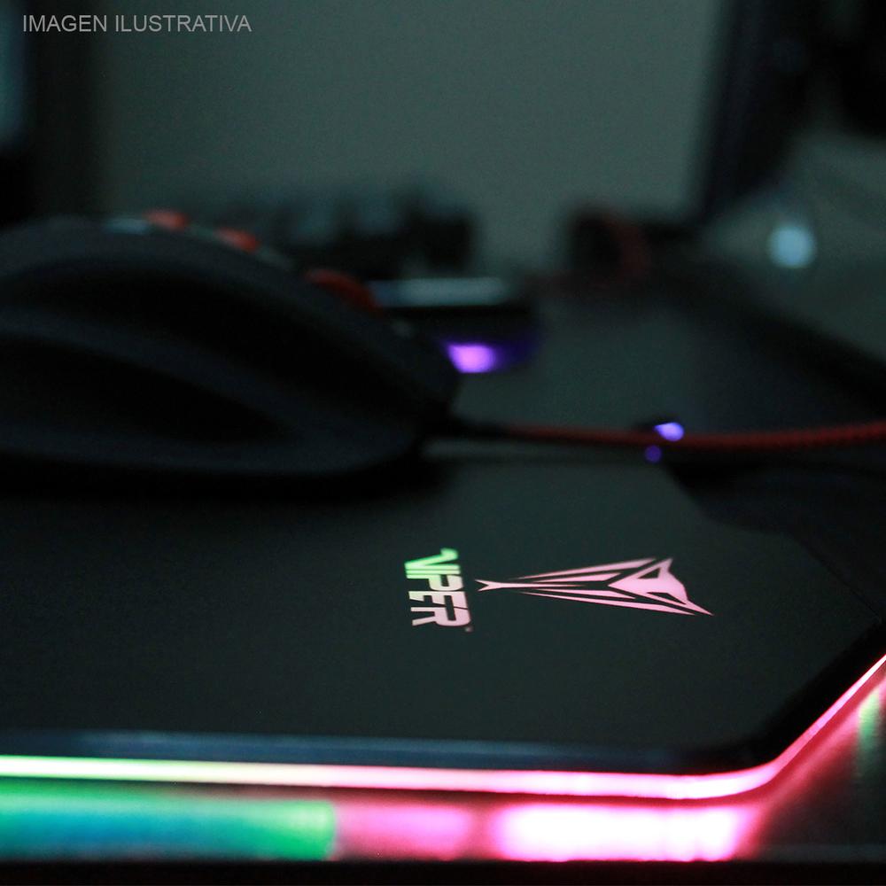 Foto 6 pulgar | Mouse Pad Patriot Viper Rgb Diseño Liso 24x35 Negro Pv160uxk