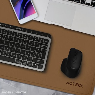 Foto 4 | Mouse Pad Acteck Vibe Leather Tp676lc Doble Vista Diseño Liso Camel/cafe Ac-940993