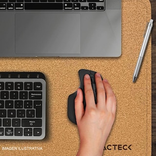 Foto 5 | Mouse Pad Acteck Vibe Leather Tp676lc Doble Vista Diseño Liso Camel/cafe Ac-940993