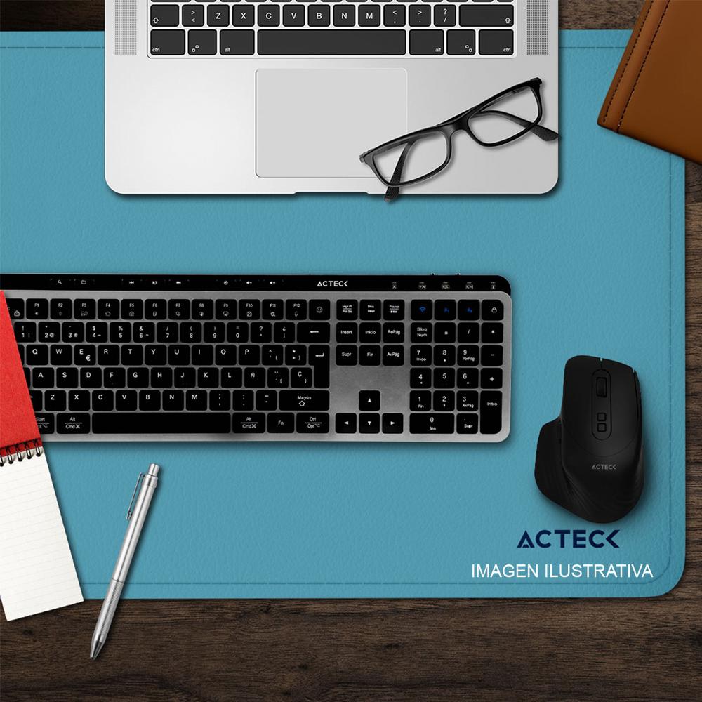 Foto 5 pulgar | Mouse Pad Acteck Vibe Leather Tp676l Doble Vista Diseño Liso Verde/azul Ac-941020